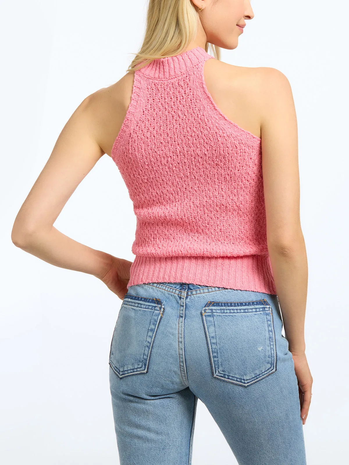 100% Cotton Popcorn Halter Tank