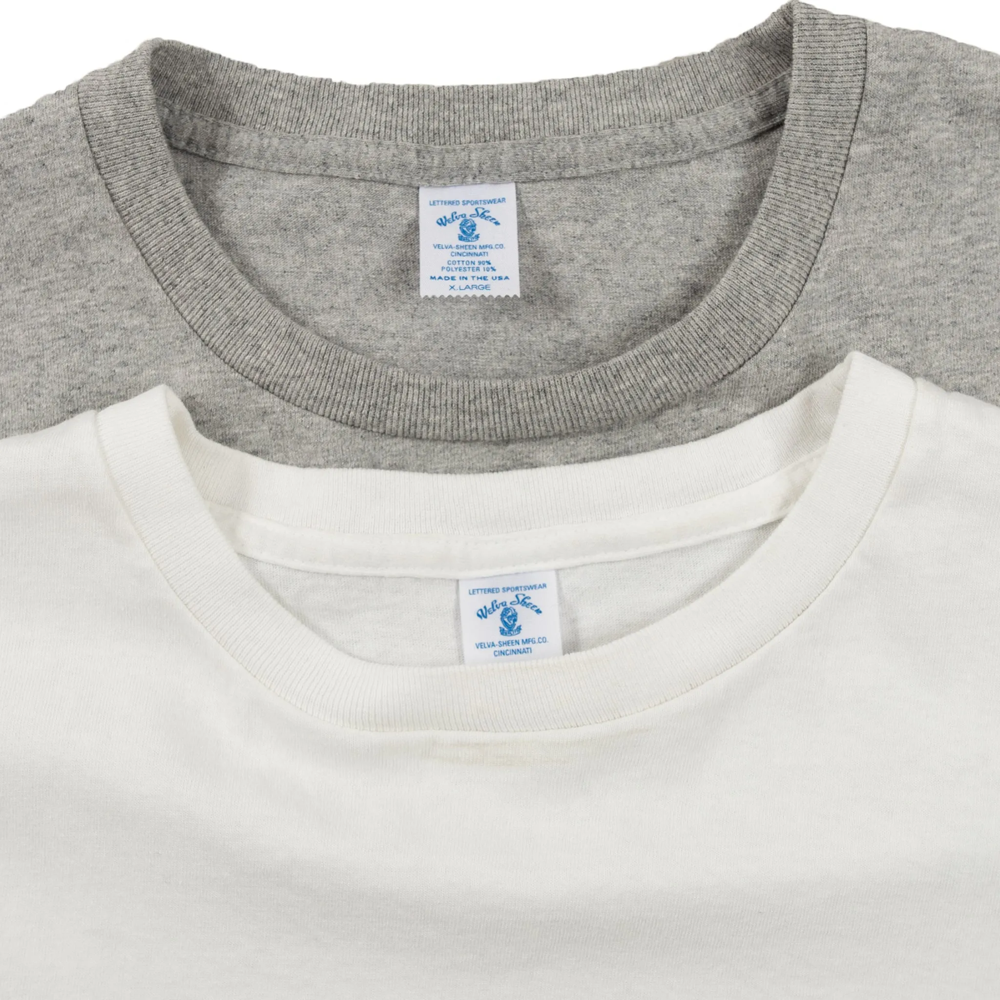 2 Pack Crewneck Tee - White/Heather Grey