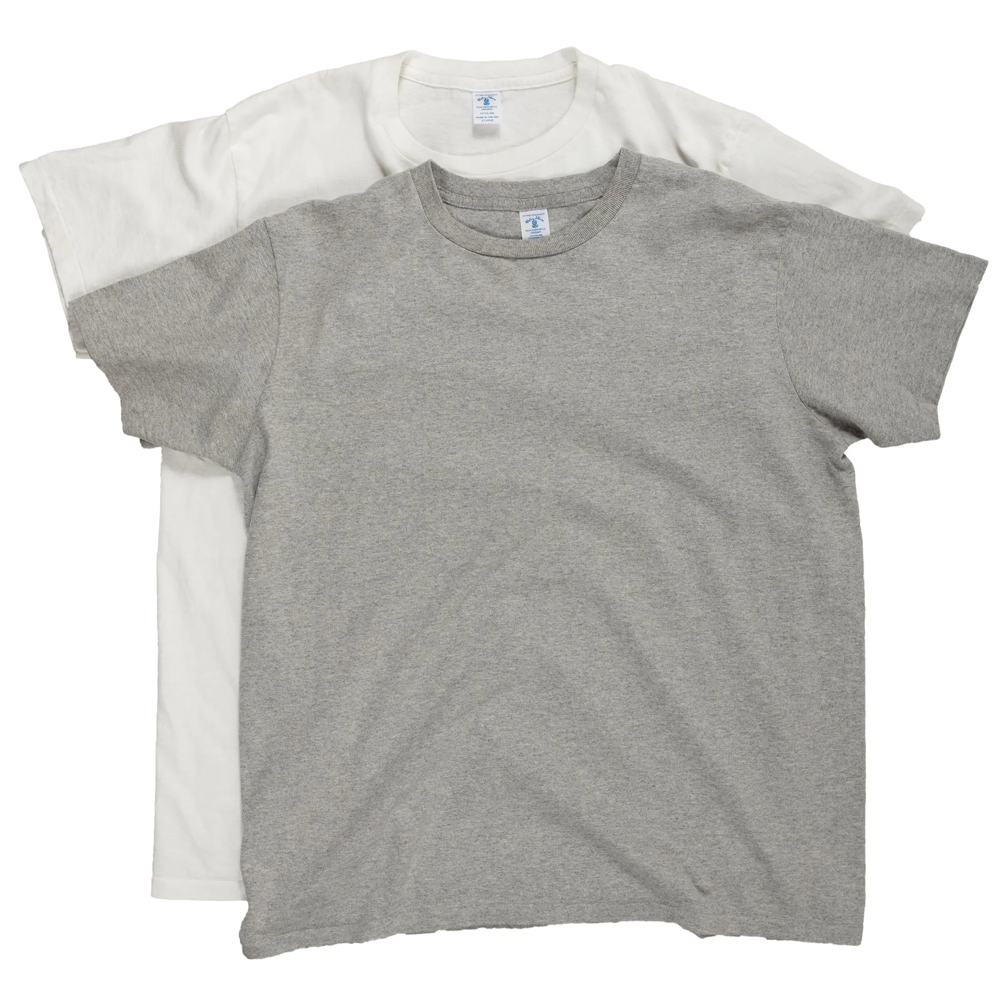 2 Pack Crewneck Tee - White/Heather Grey