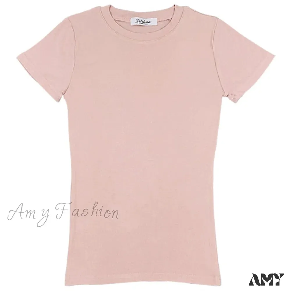 Amy Fashion - Simple Fashion Girls Tops Tee