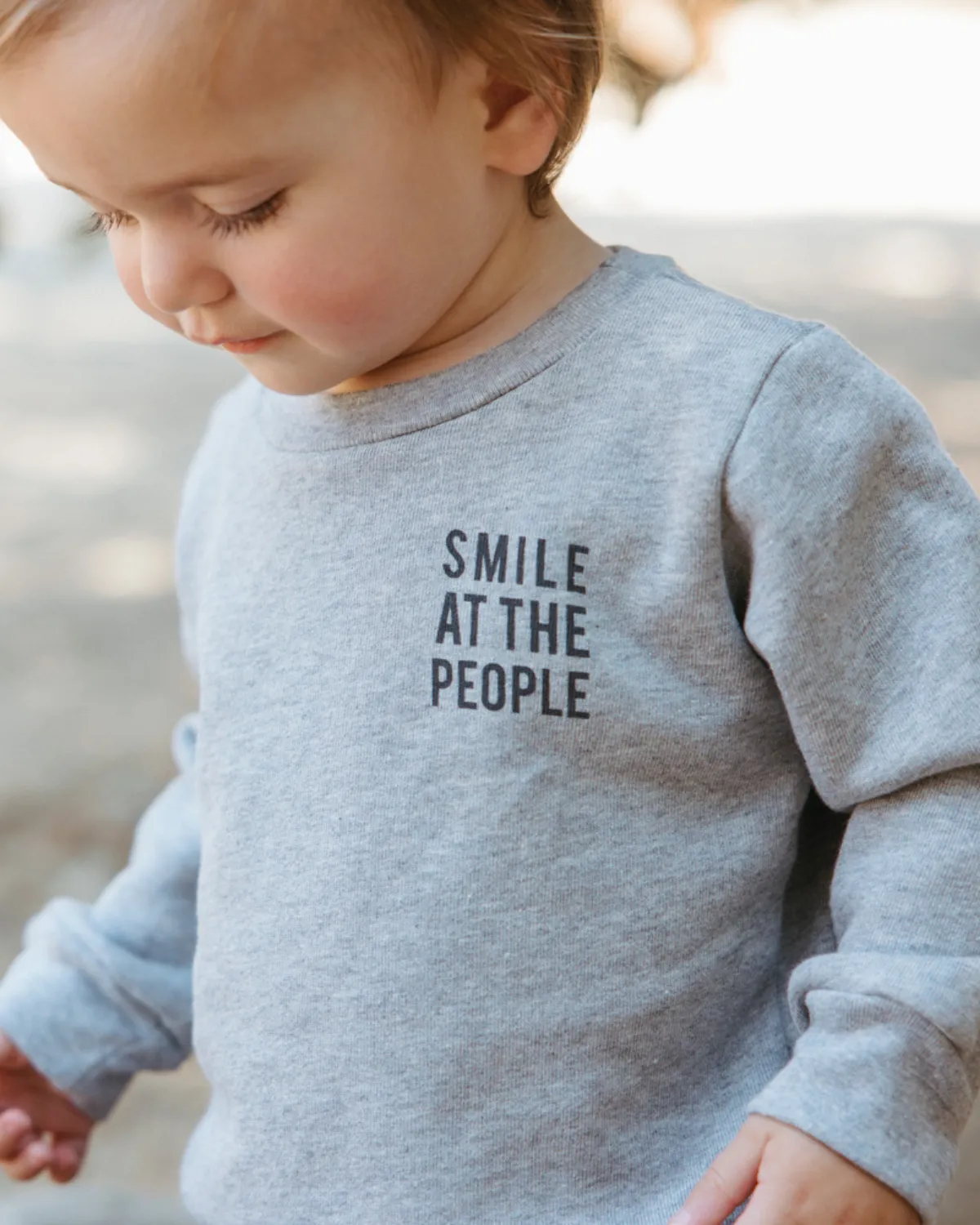 Baby Smile at the People Crewneck