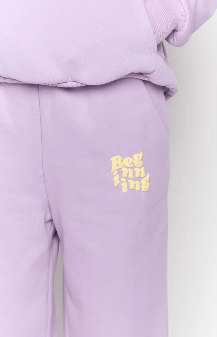 Beginning Purple Snuggle Track Pants