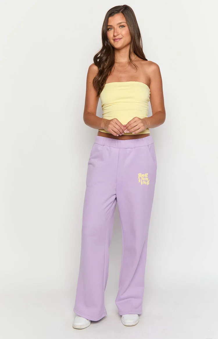 Beginning Purple Snuggle Track Pants