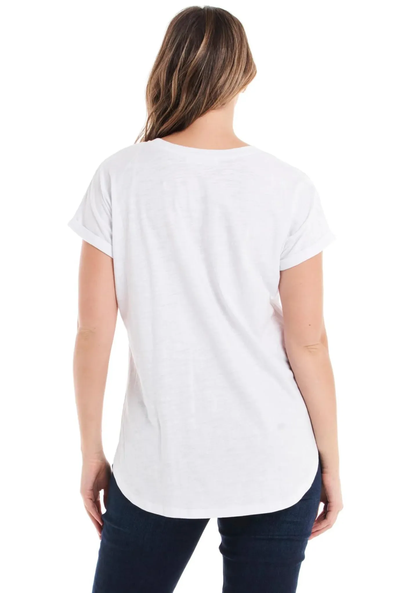 Betty Basics Hailey Short Sleeve Tee - White