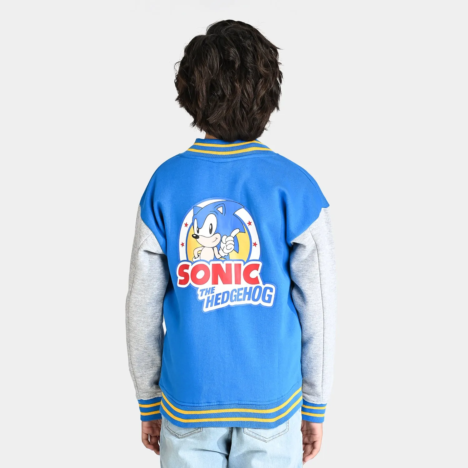 Boys Fleece Jacket The Hedgehog-Blue