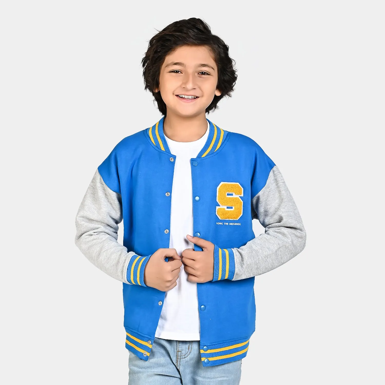 Boys Fleece Jacket The Hedgehog-Blue