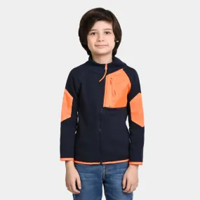 Boys Knitted Jacket Trekker-NAVY