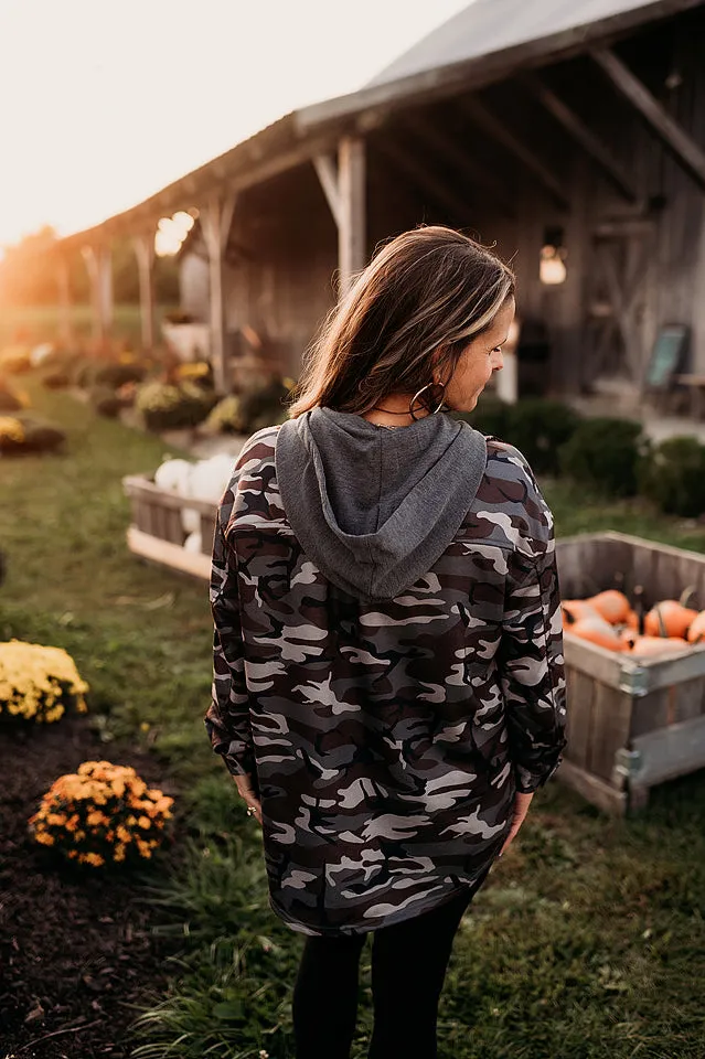 Camo Hooded Jacket