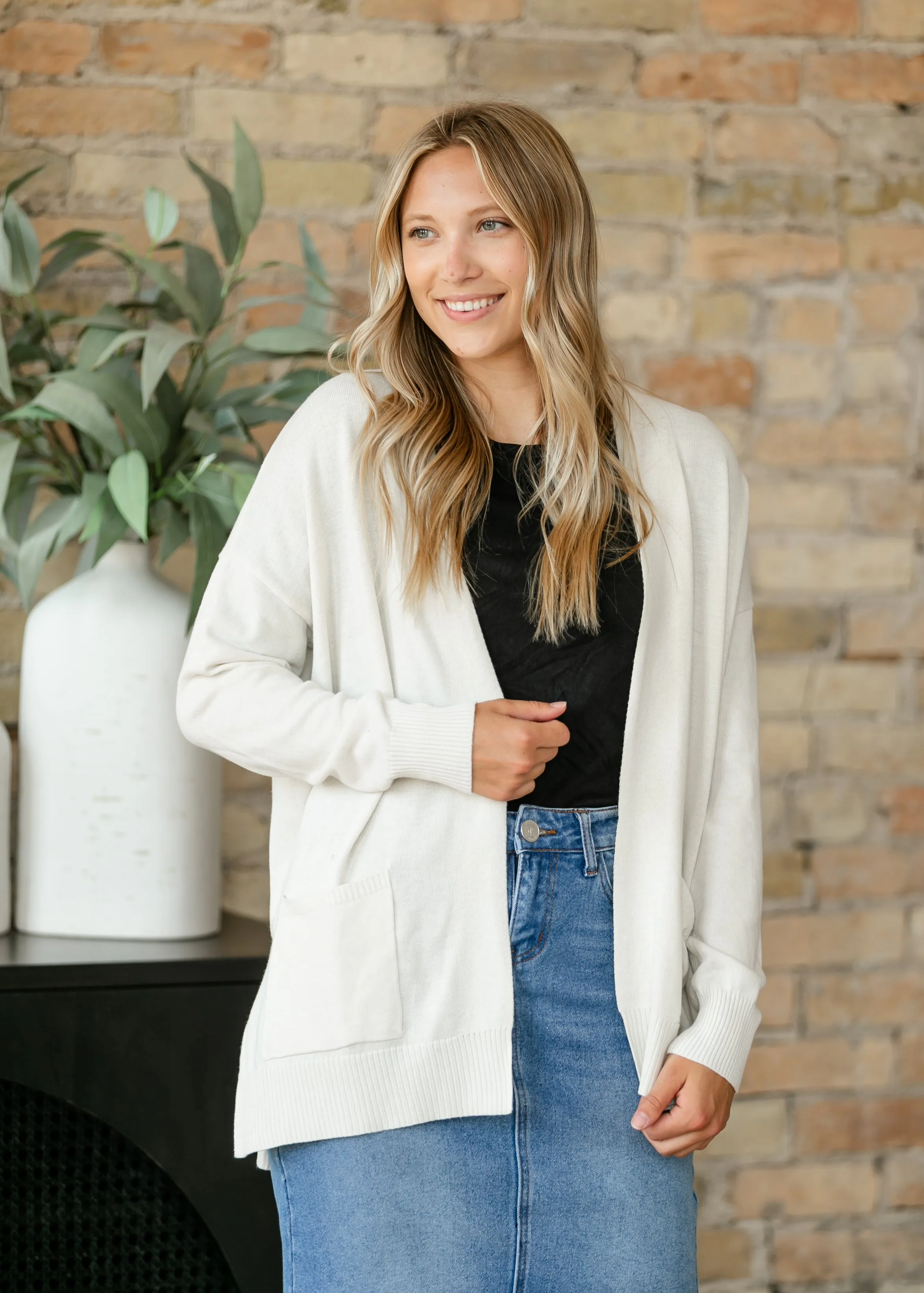 Caroline Open Front Knit Cardigan - FINAL SALE