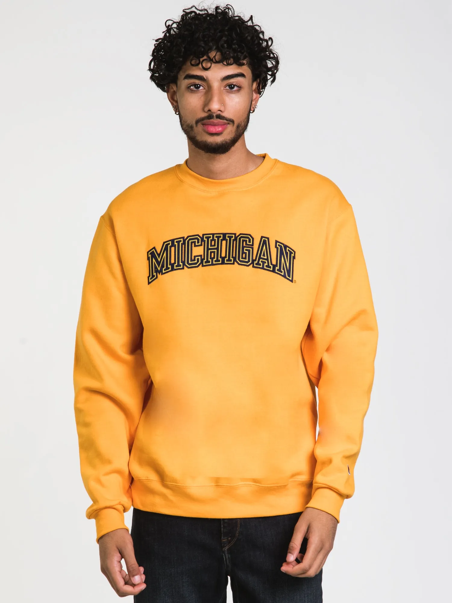 CHAMPION ECO POWERBLEND MICHIGAN CREWNECK SWEATER  - CLEARANCE