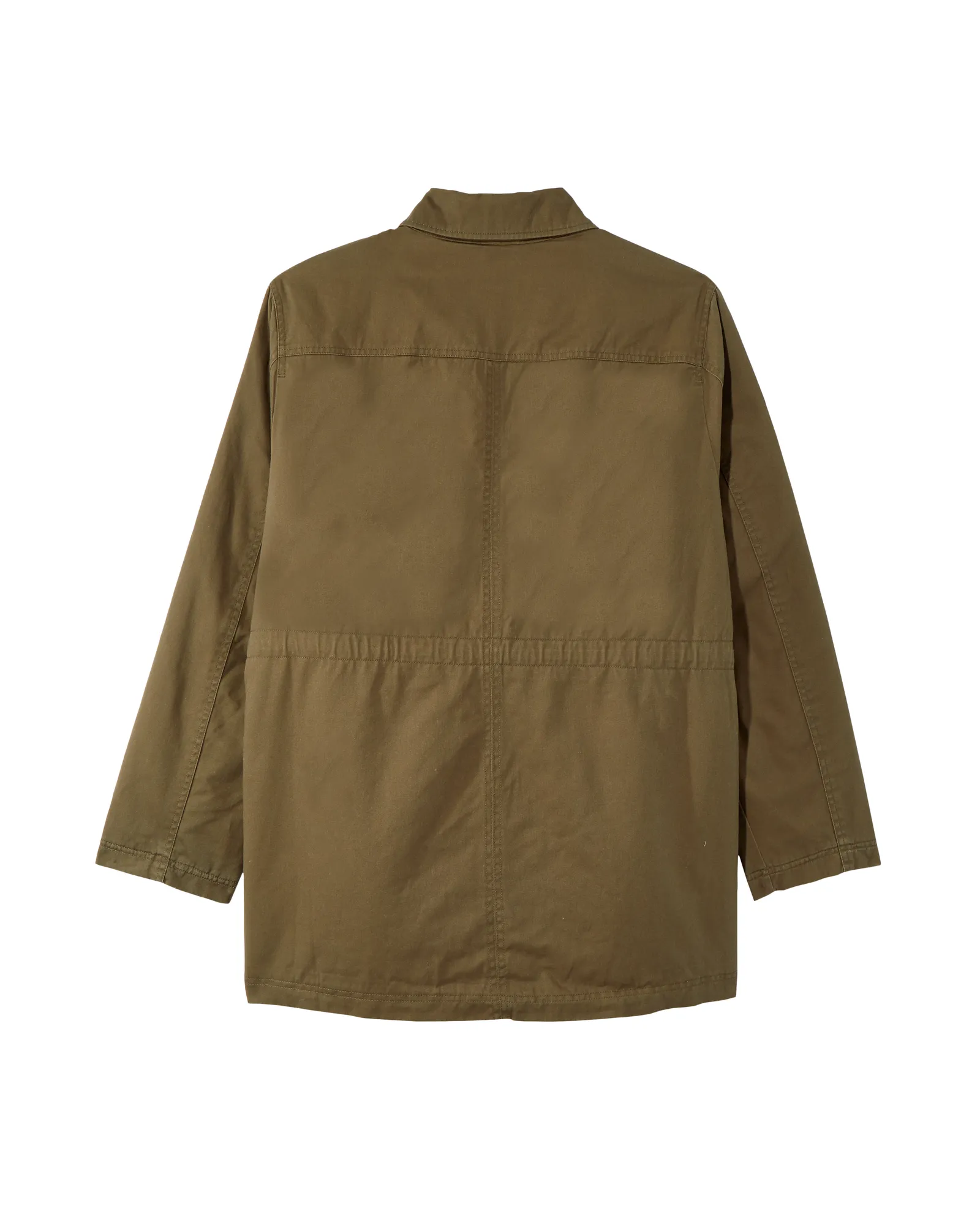 Diantha Sherpa-Lined Utility Jacket | Olive Green