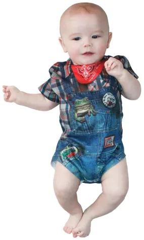 Faux Hillbilly Baby Romper Costume