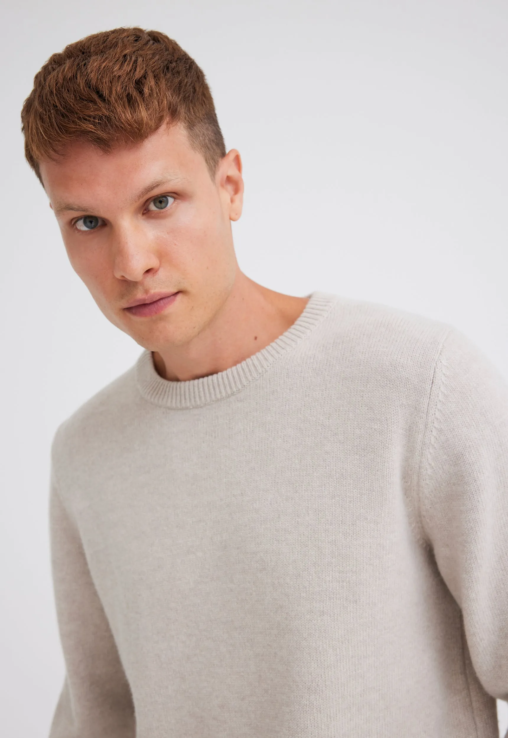 Foley Lambswool Sweater - Flaxen Beige