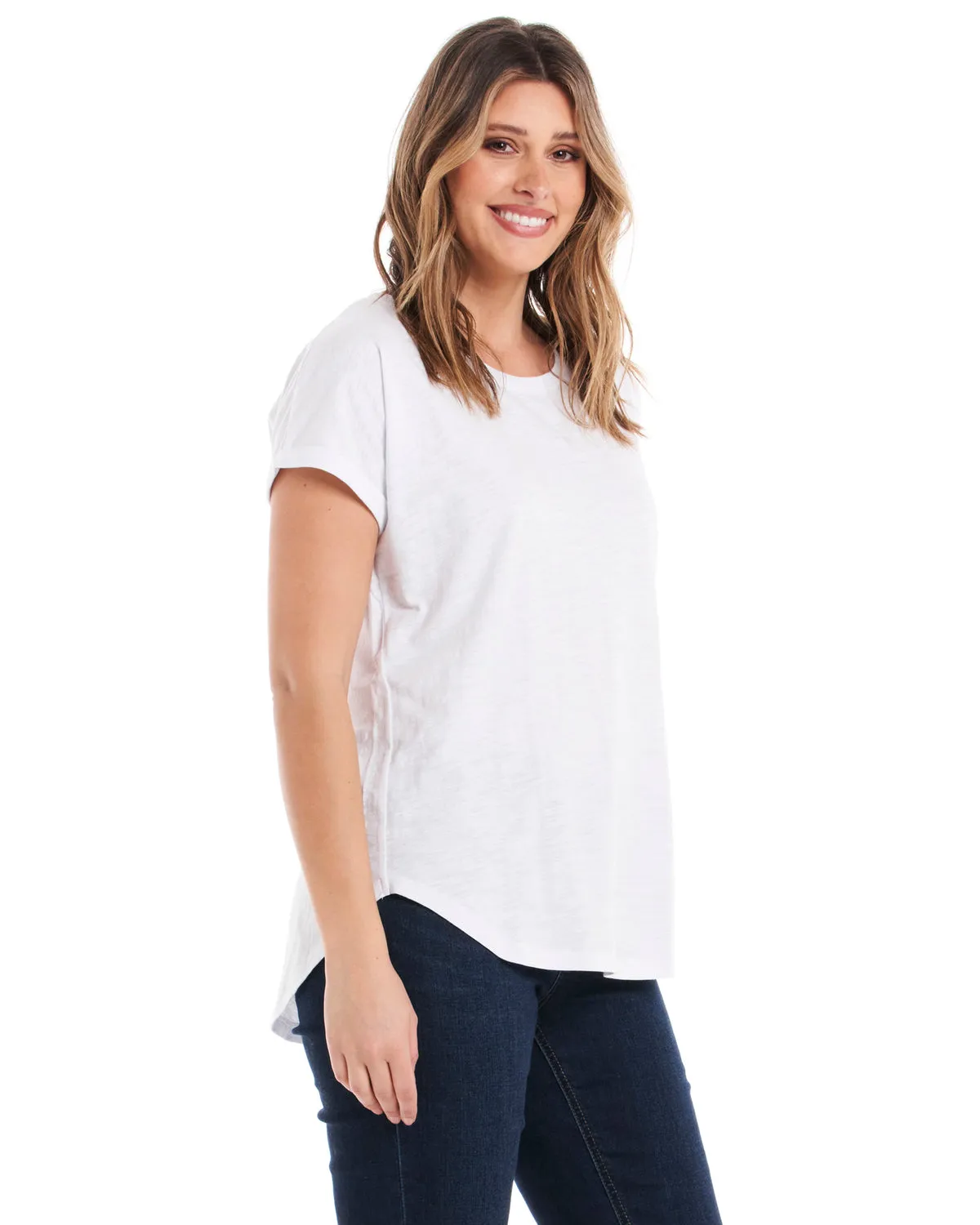 Hailey Short Sleeve Tee - White