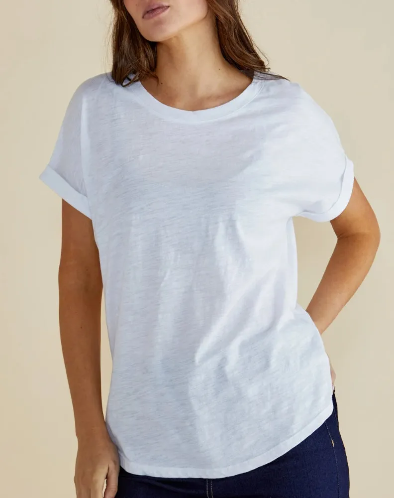 Hailey Short Sleeve Tee - White