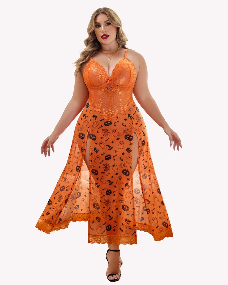 Halloween Plus Size Side Slits Exotic Dresses