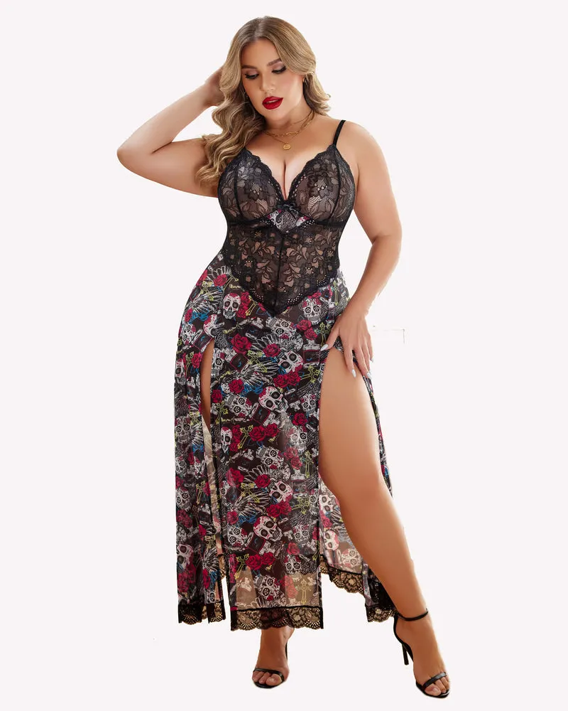 Halloween Plus Size Side Slits Exotic Dresses