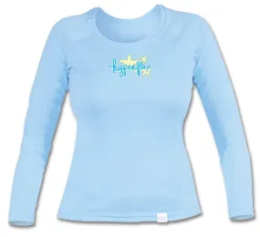 Hyperflex Women's Long Sleeve Watershirt - Sky Blue (Size 10)