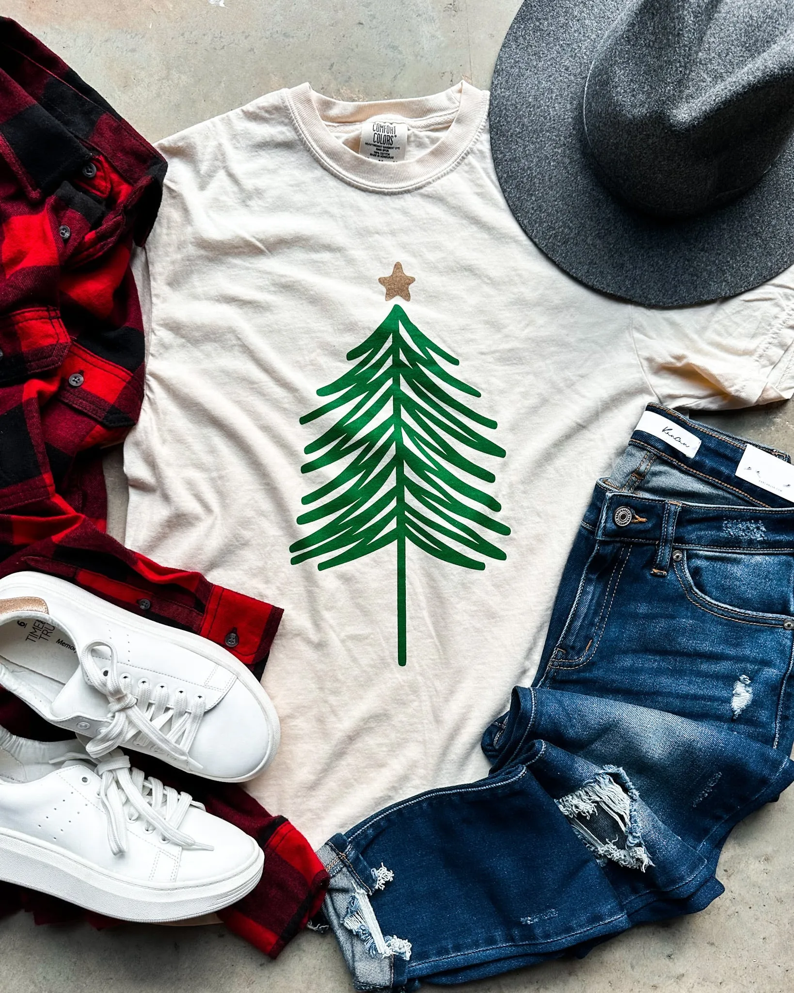 Ivory Simple Tree Tee