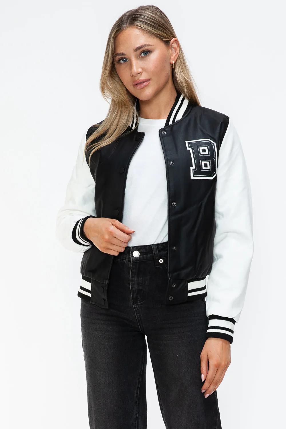 Just BE. Love Me Now Brand Contrast  Bomber Jacket