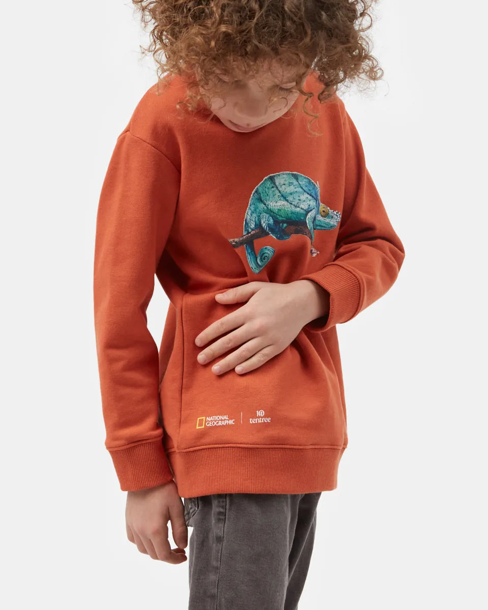 Kids National Geographic Chameleon Crew Neck