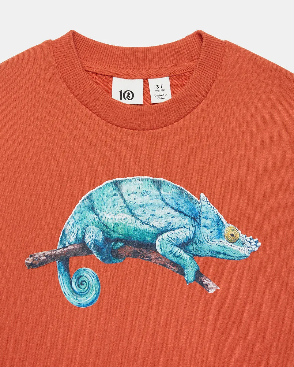 Kids National Geographic Chameleon Crew Neck