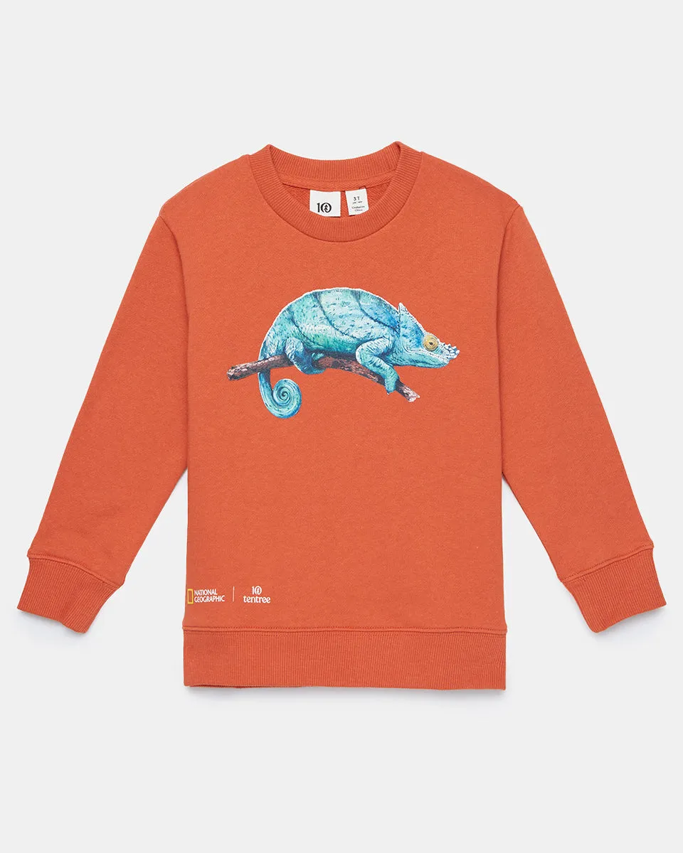 Kids National Geographic Chameleon Crew Neck