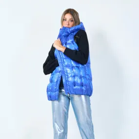 Lightweight puffer vest with high collar wholesale