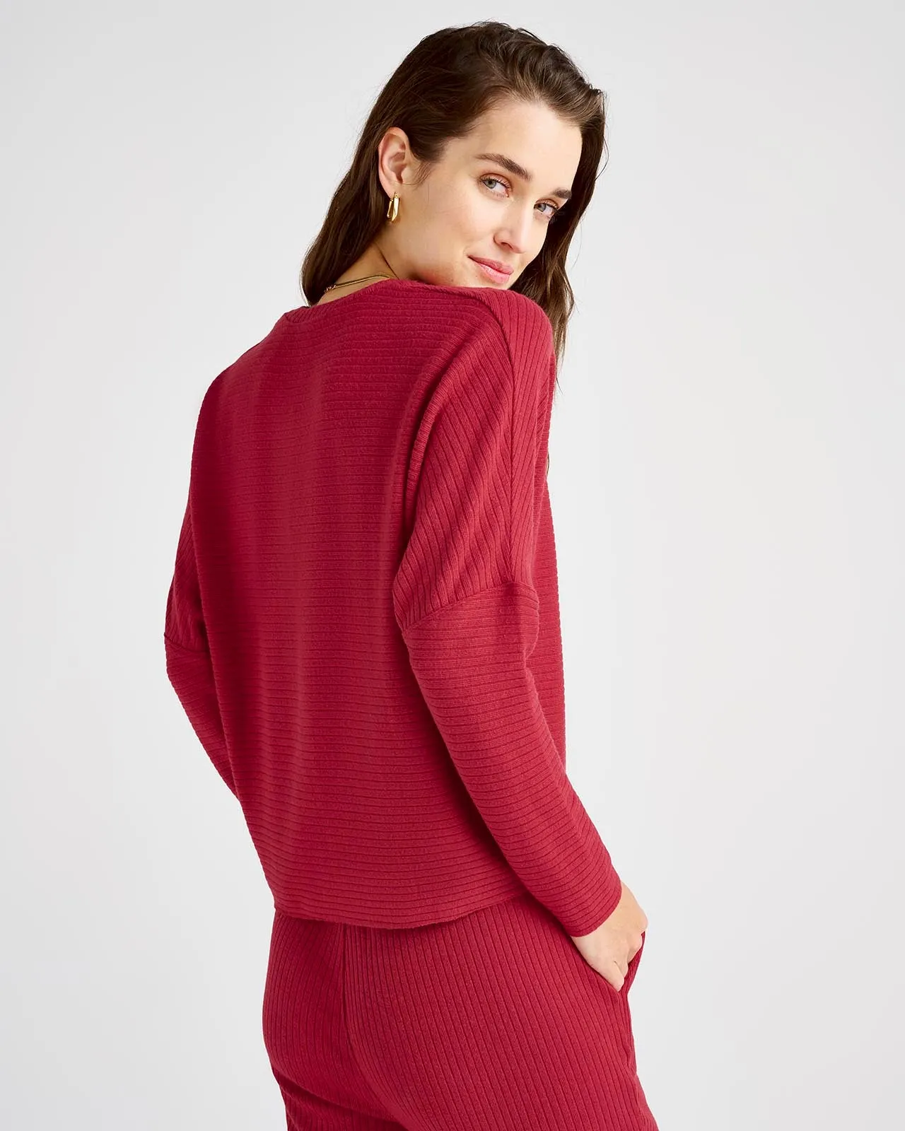 London Rib Long Sleeve Top