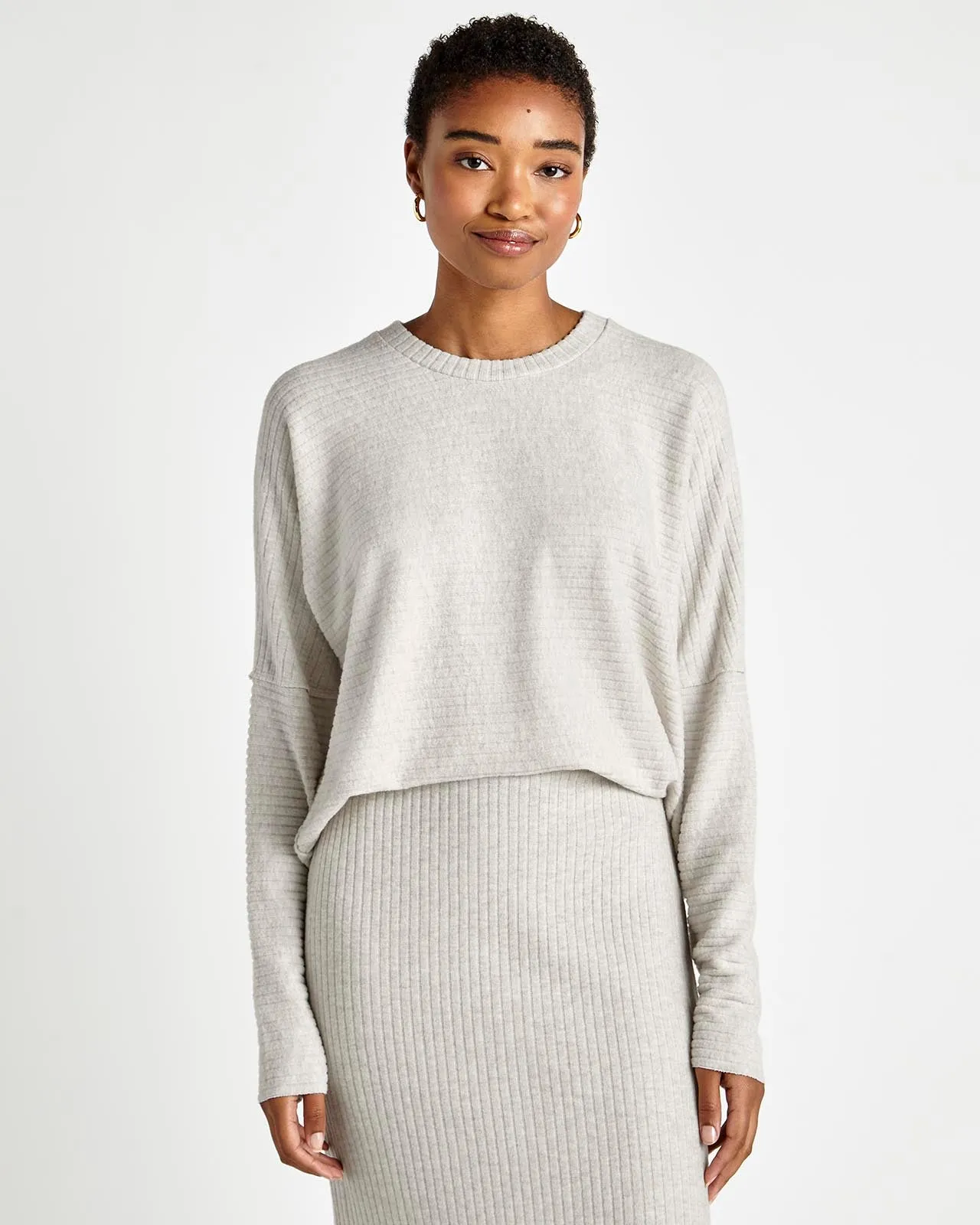 London Rib Long Sleeve Top