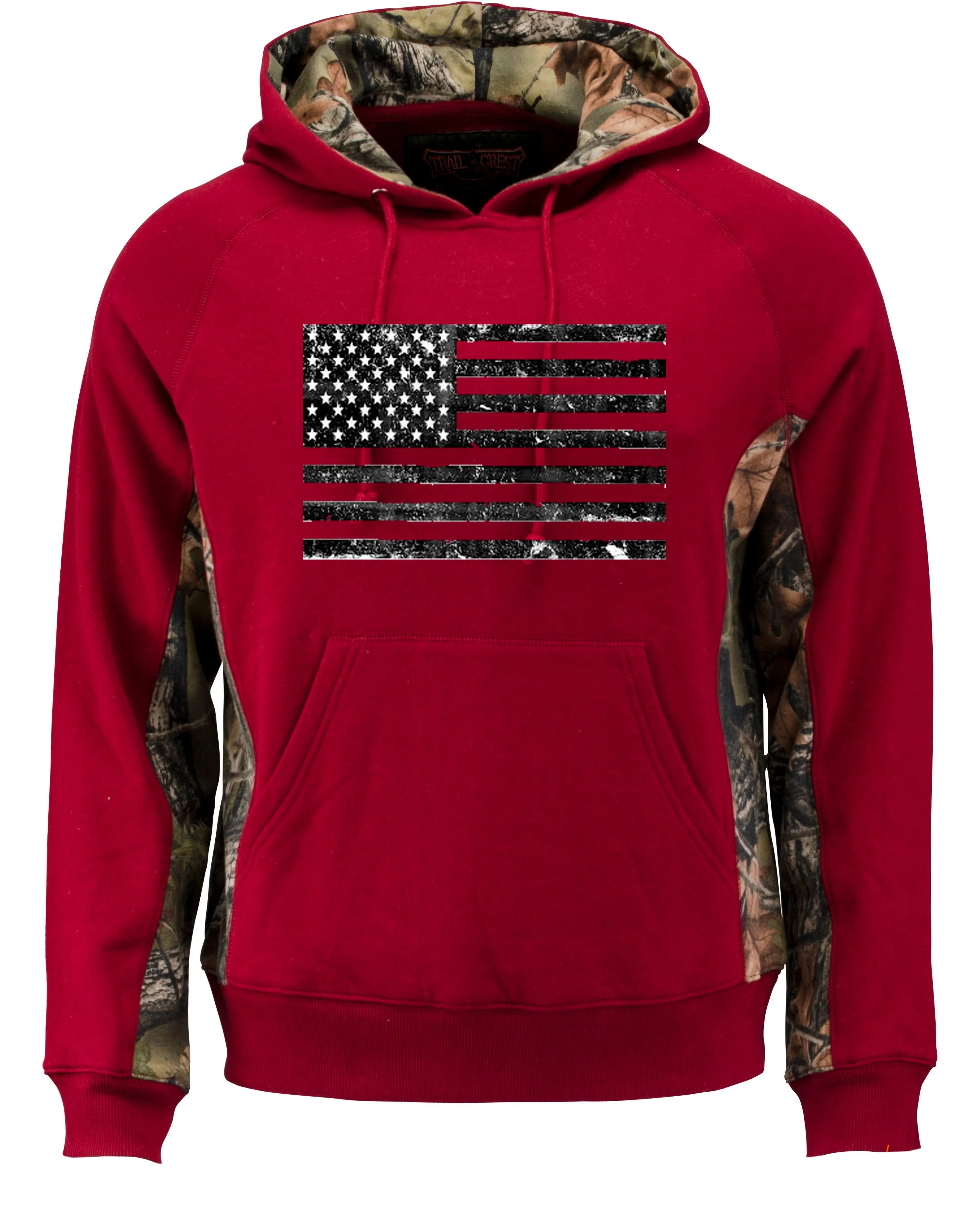 Mens Patriotic Cambrillo Cotton American Flag Hoodie