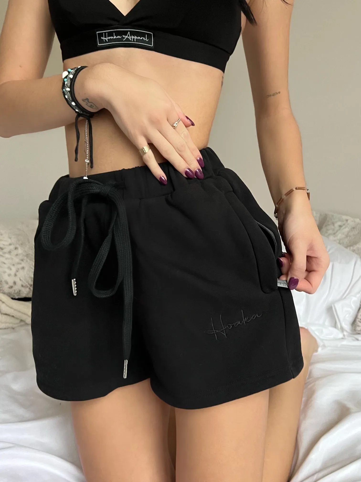 Midnight Black Comfy Shorts