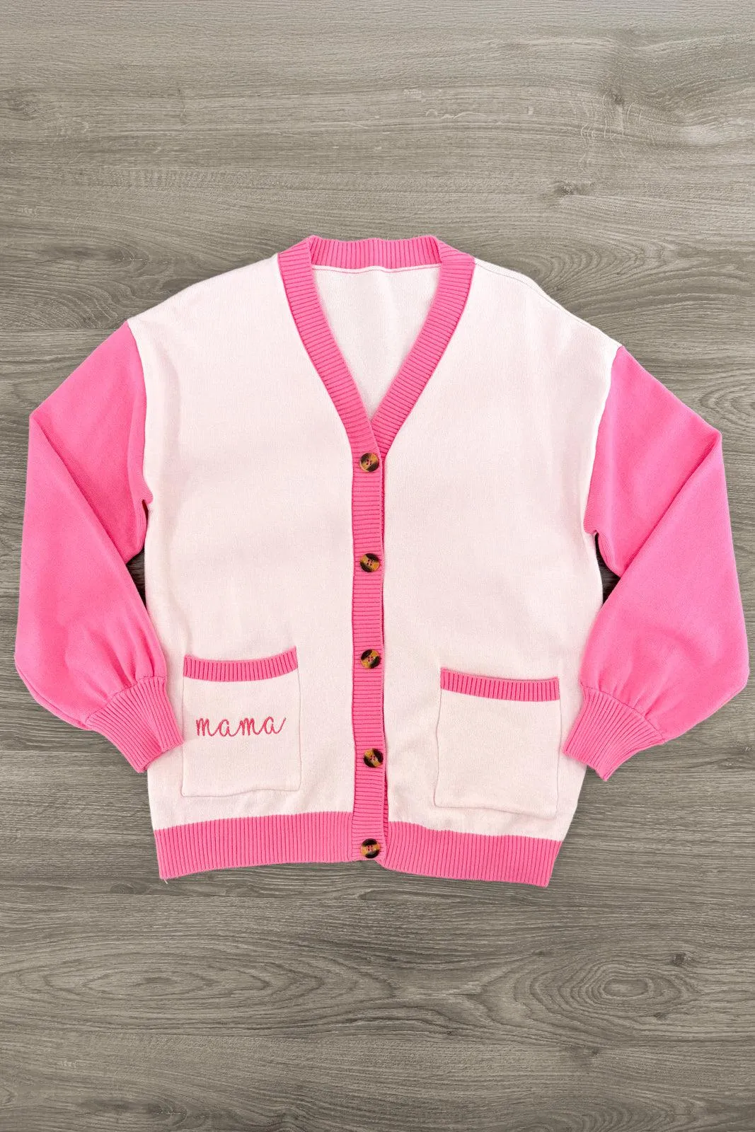 Mom & Me - "Mama & Mini" Pink Sweater Cardigan