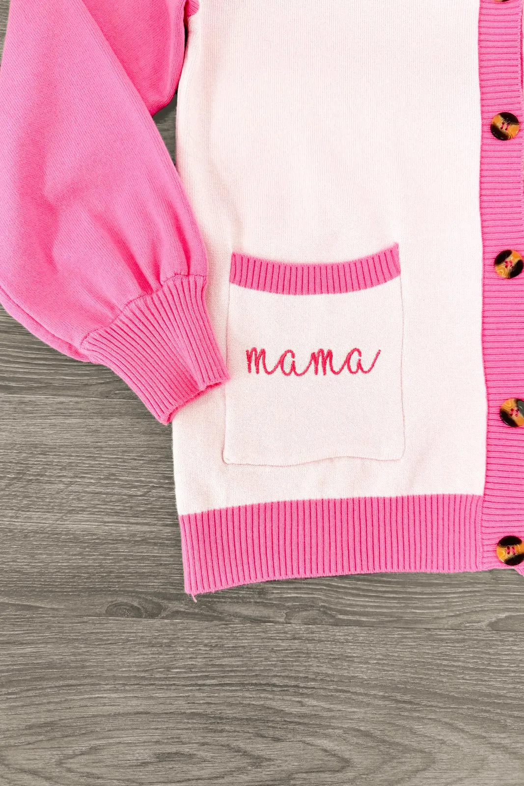 Mom & Me - "Mama & Mini" Pink Sweater Cardigan