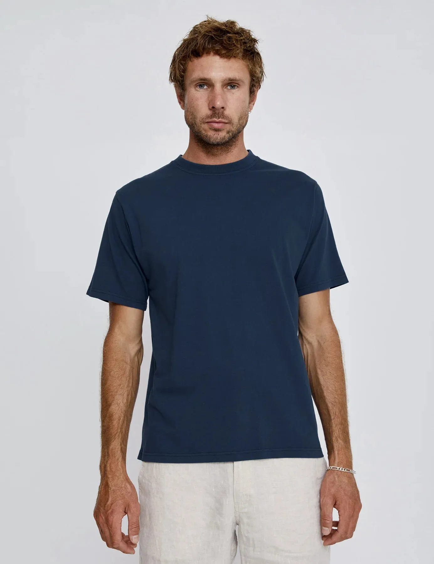 Mr Simple - Heavy Weight Tee Navy