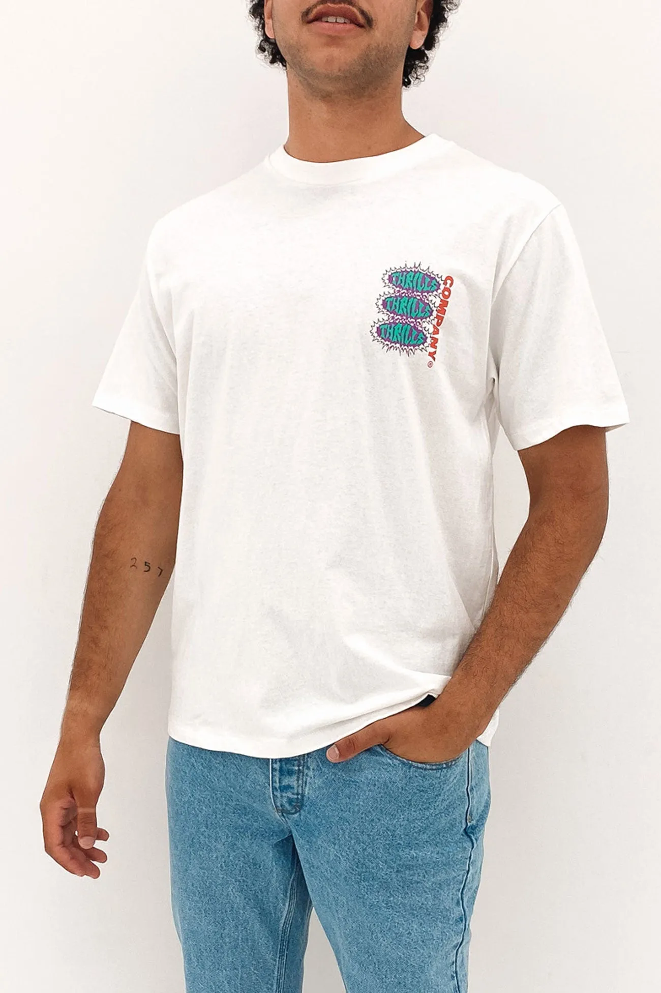 Plasma Dream Merch Fit Tee Dirty White