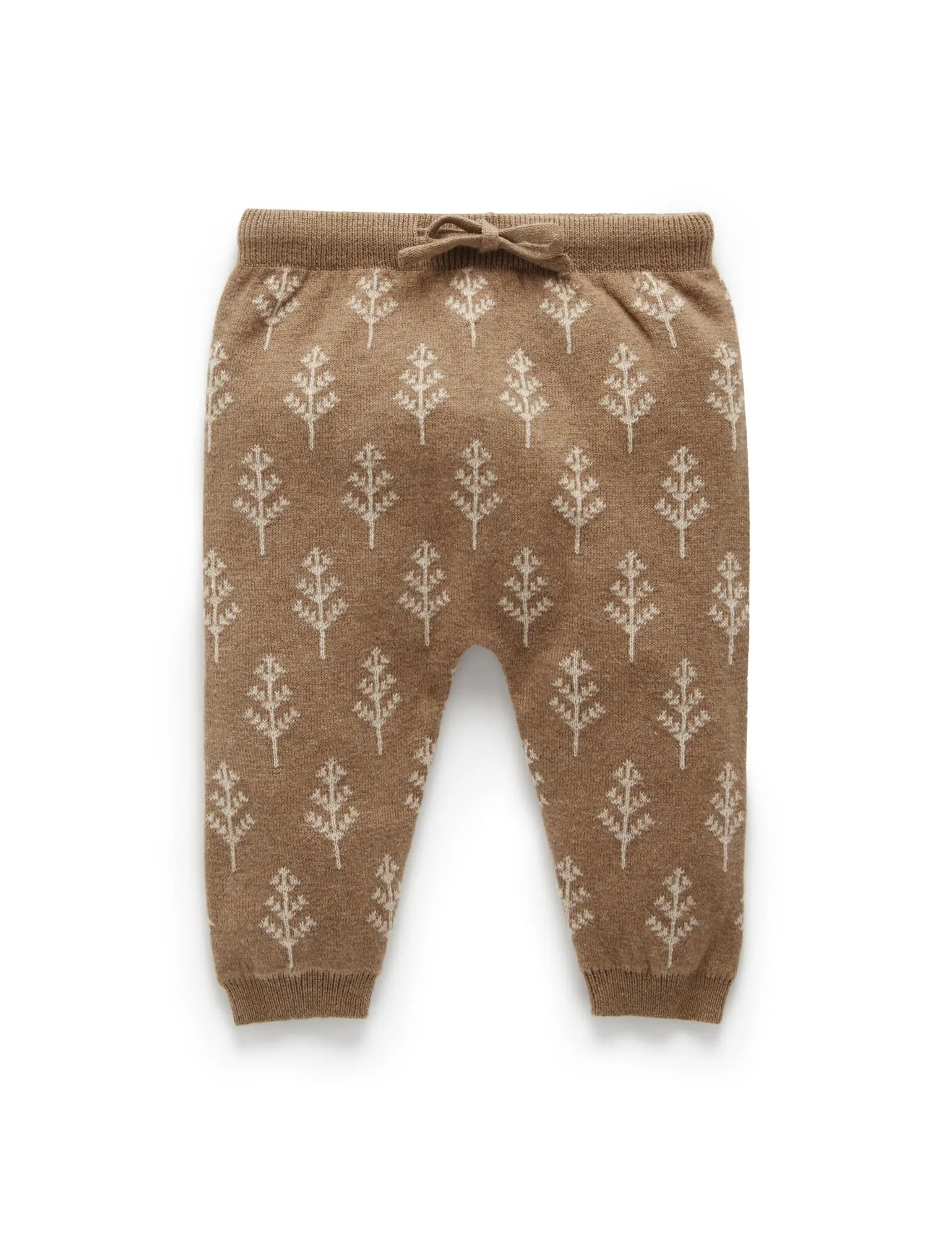 Purebaby Forest Leggings NO Pom Pom - Forest Jacquard