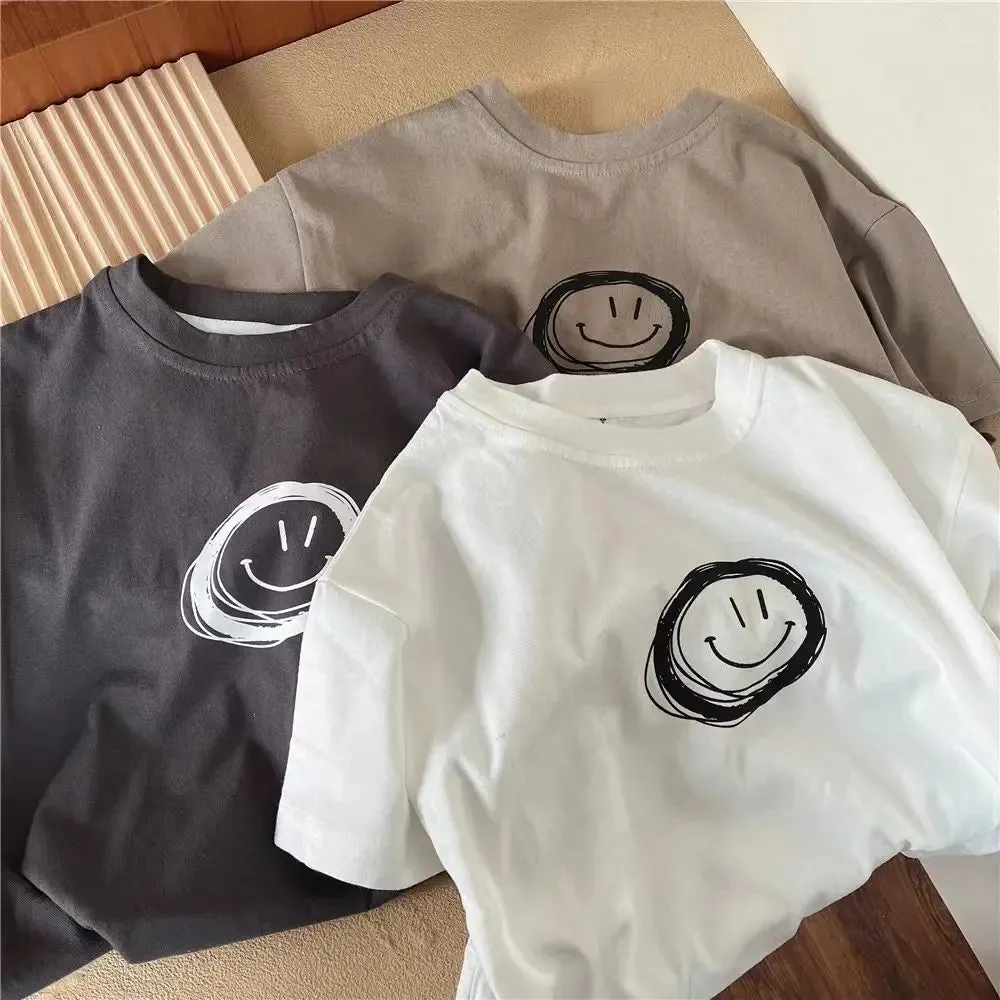 Solid Color Tees Baby Unisex Clothing New Style Simple Fashion