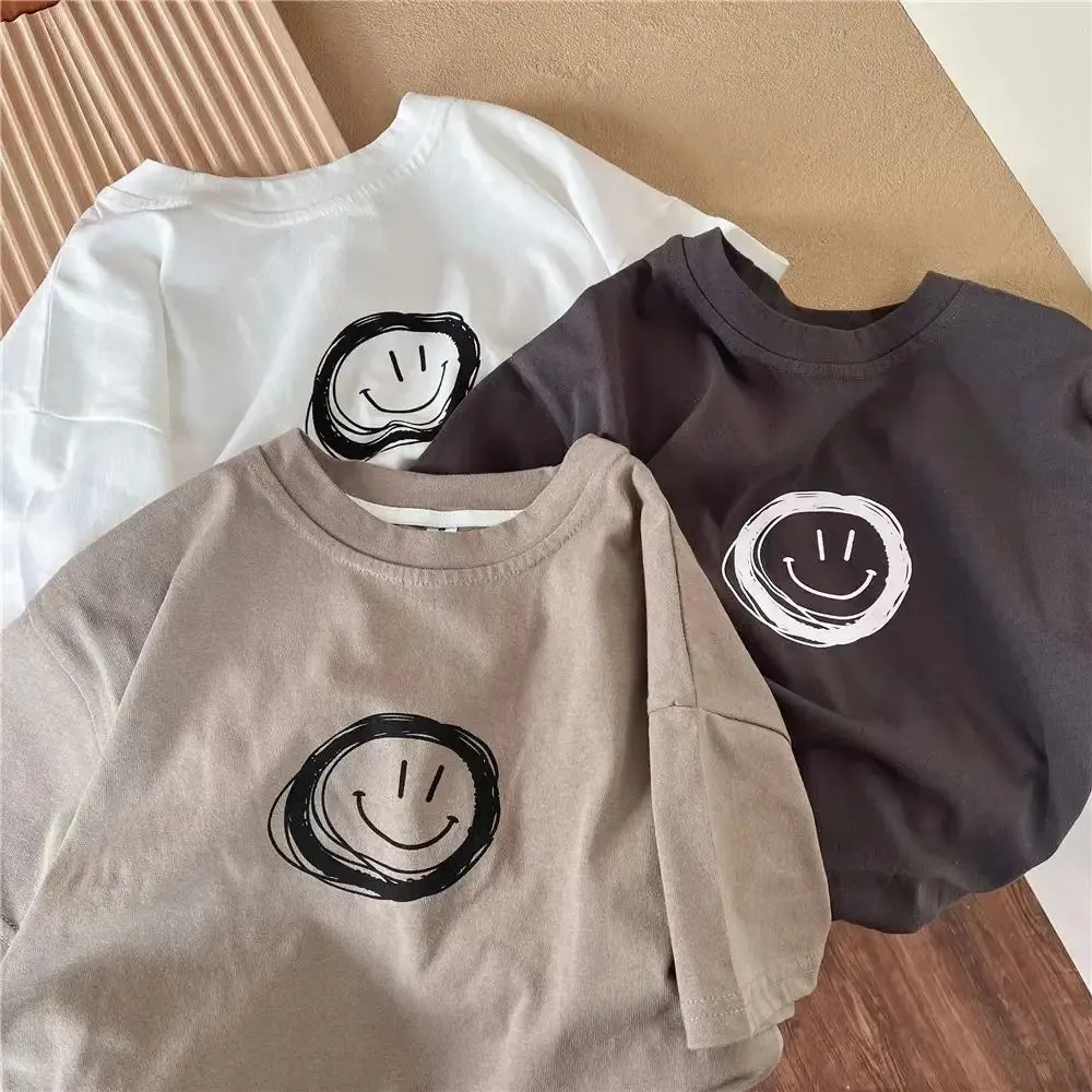 Solid Color Tees Baby Unisex Clothing New Style Simple Fashion