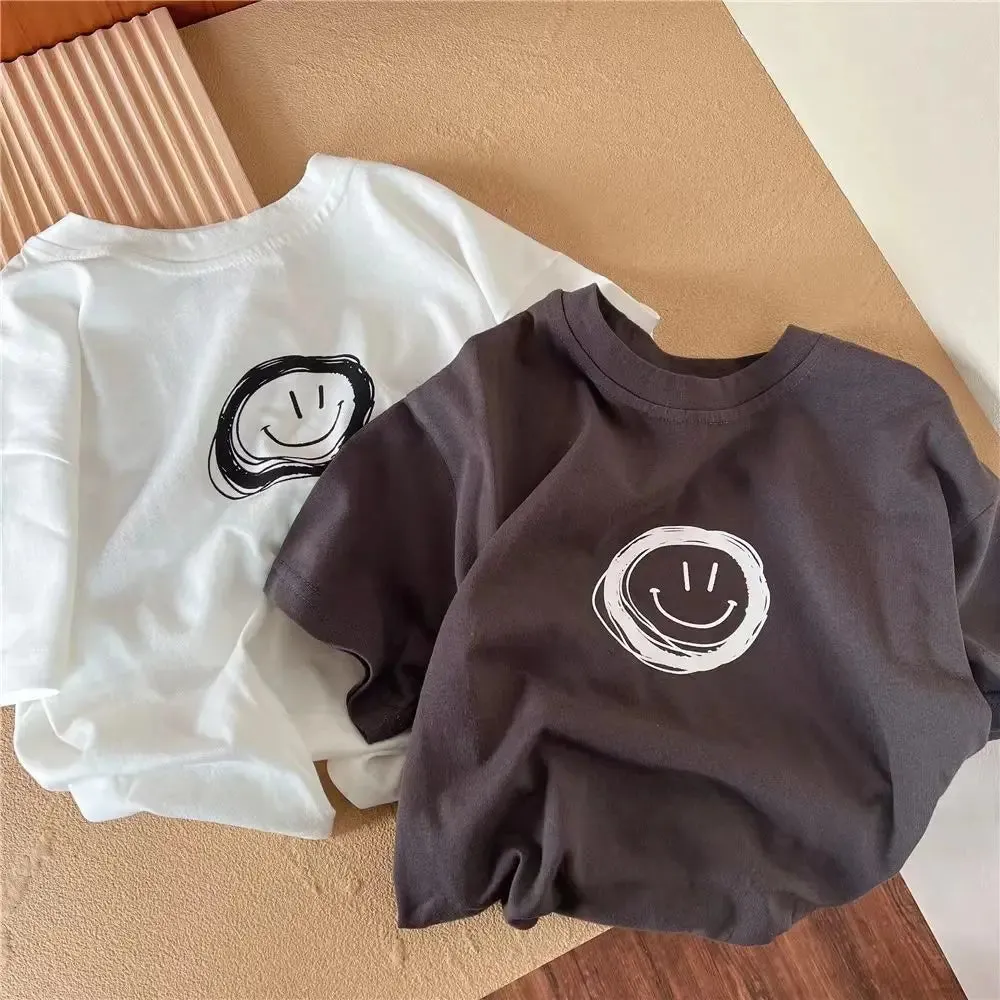 Solid Color Tees Baby Unisex Clothing New Style Simple Fashion