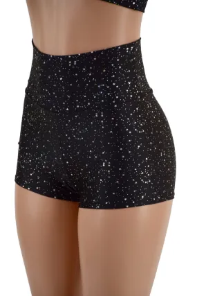 Star Noir High Waist Shorts