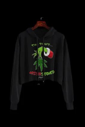 StonerDays MistleStoned Crop Top Hoodie