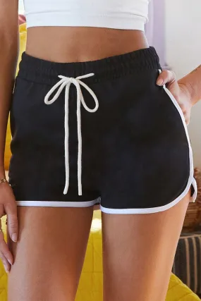 Take It Back Shorts-Black