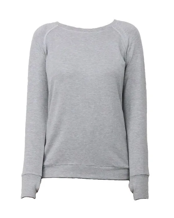 The Weekender Gray Thumbhole Top