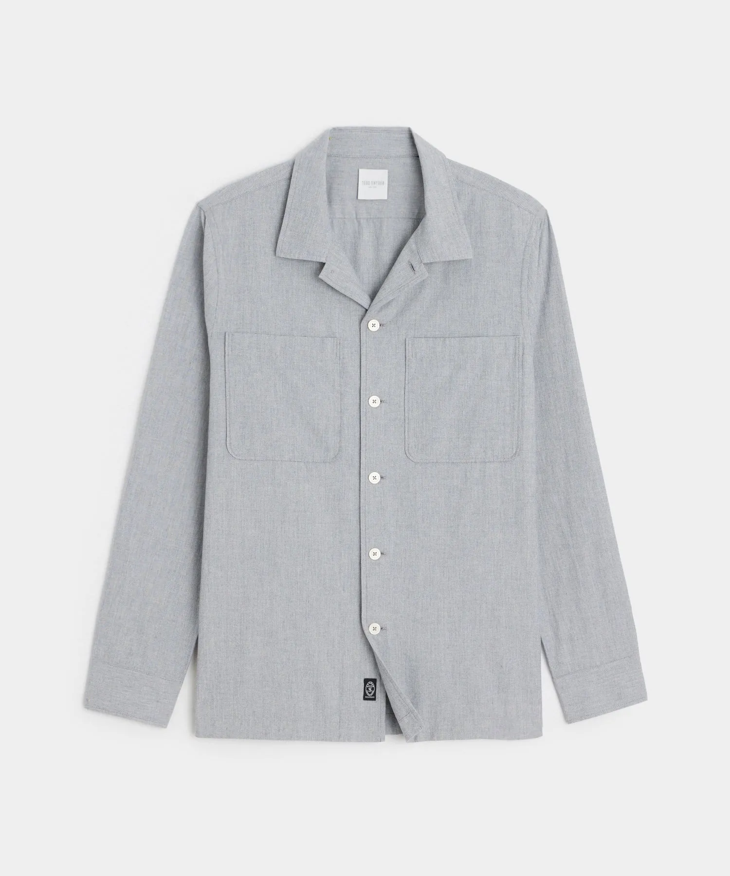 Two-Pocket Overshirt in Grey