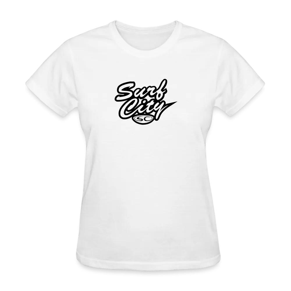 Womens Santa Cruz Surf Shop Surf City Script Simple Tee